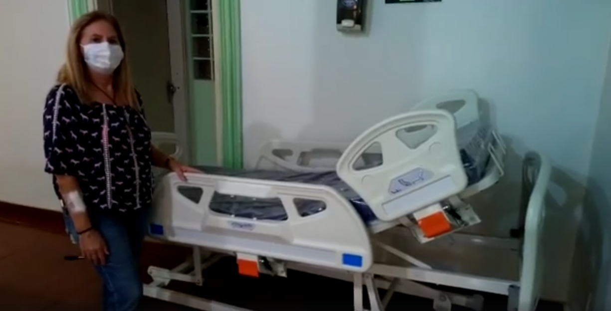 Hoje recebemos 3 CAMAS HOSPITALAR MANUAL LINHA FLEX CARE