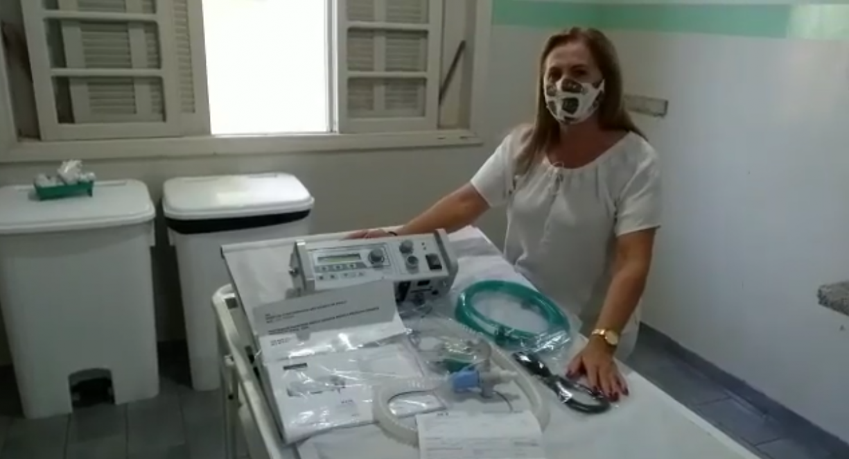 Hoje recebemos mais um respirador